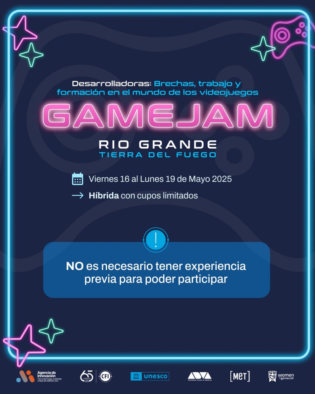 LA AGENCIA DE INNOVACIÓN Y EL CFI LLEVARÁN A CABO LA “GAME JAM: DESARROLLADORAS”