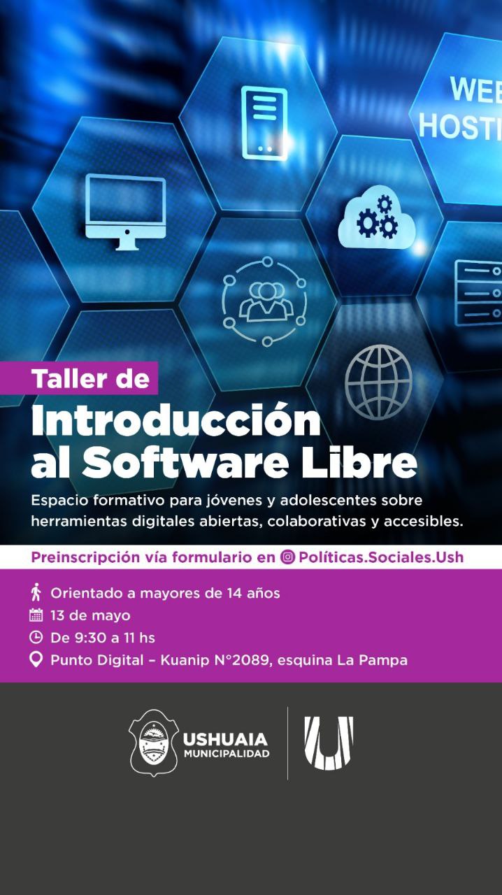 LA MUNICIPALIDAD INVITA A JÓVENES A PARTICIPAR DEL TALLER “INTRODUCCIÓN AL SOFTWARE LIBRE”