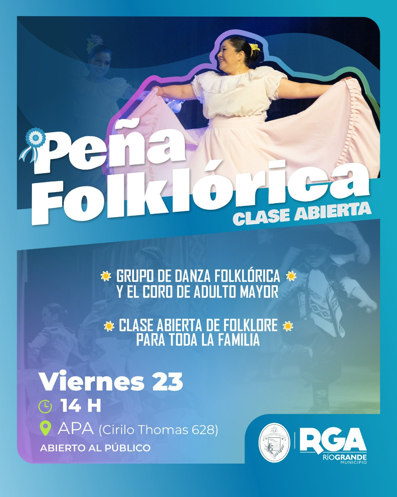 EL MUNICIPIO INVITA A UNA PEÑA FOLKLÓRICA ABIERTA A TODA LA COMUNIDAD