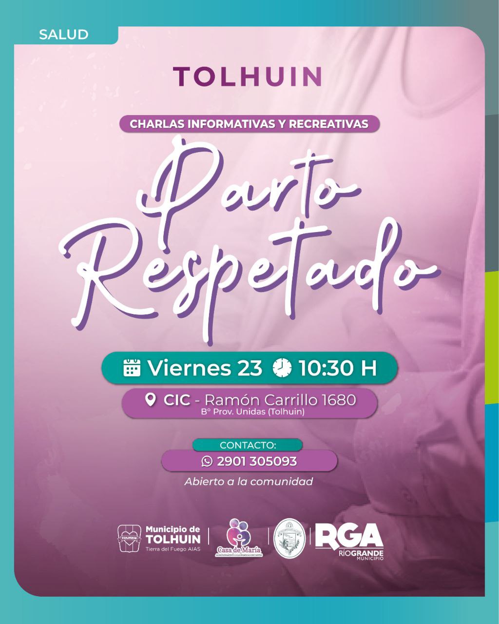 CON CHARLAS INFORMATIVAS Y RECREATIVAS, SE CONMEMORA LA SEMANA MUNDIAL DEL PARTO RESPETADO