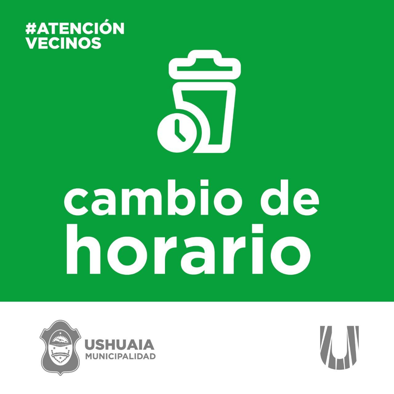 HABRÁ CAMBIO DE HORARIO EN LA RECOLECCIÓN NOCTURNA DE RESIDUOS DOMICILIARIOS