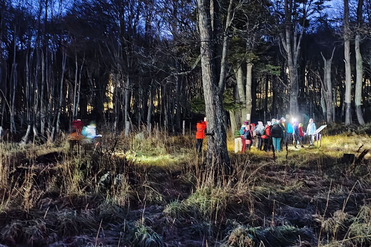 USHUAIA CELEBRÓ LA NOCHE MAS LARGA CON UNA MÁGICA CAMINATA NOCTURNA EN EL JARDÍN BOTÁNICO