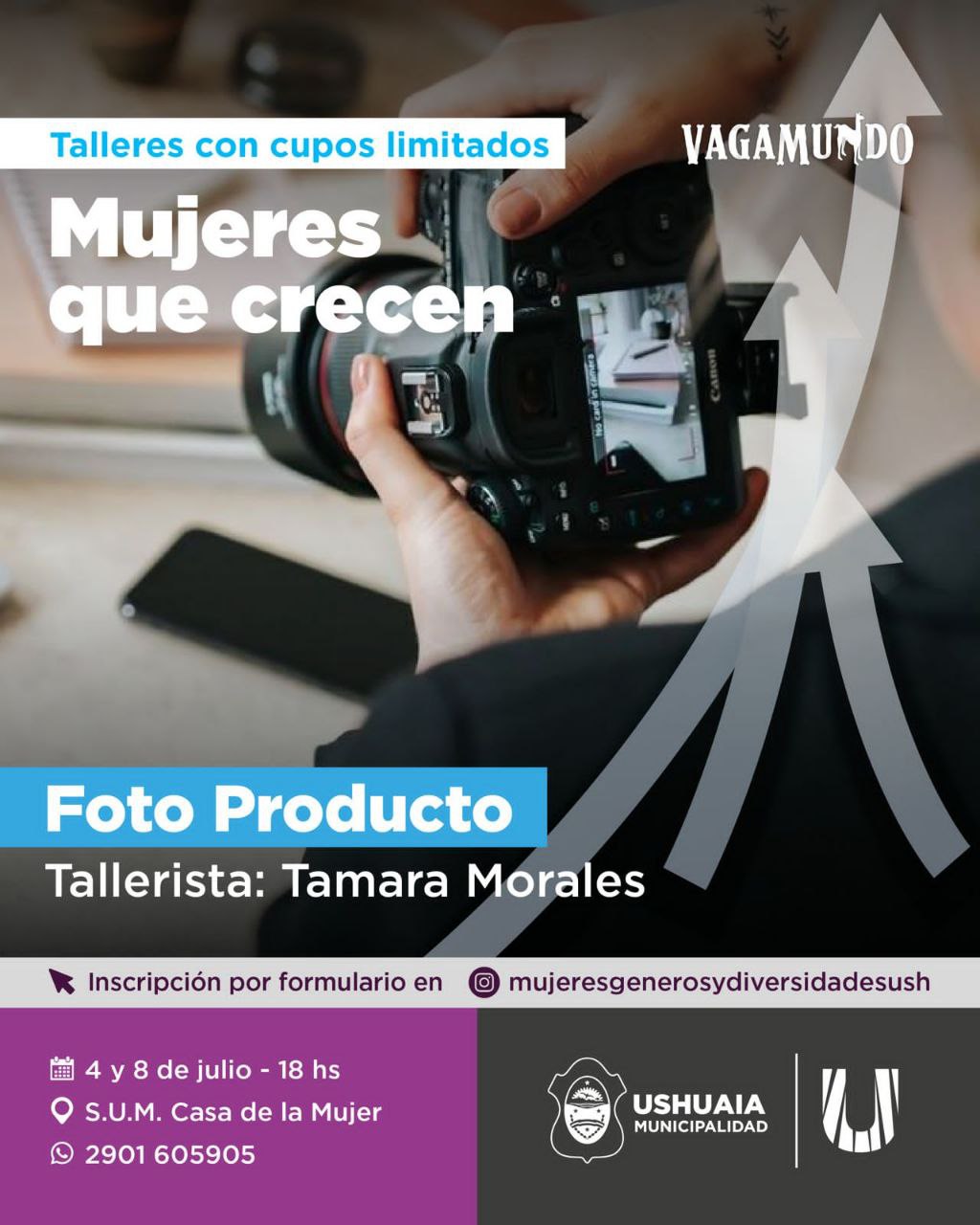 EL MUNICIPIO DE USHUAIA REALIZARÁ EL CICLO DE TALLERES “MUJERES QUE CRECEN”