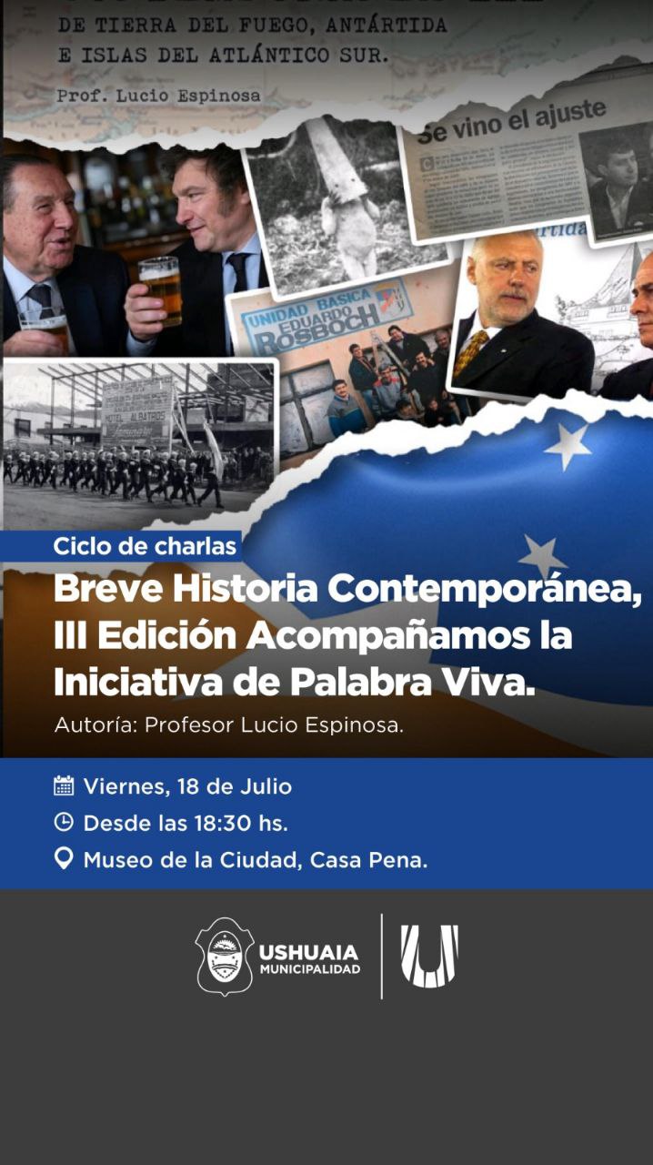 SE PRESENTARÁ EL LIBRO “BREVE HISTORIA CONTEMPORÁNEA, III EDICIÓN” ESTE VIERNES 18 EN EL MUSEO DE LA CIUDAD
