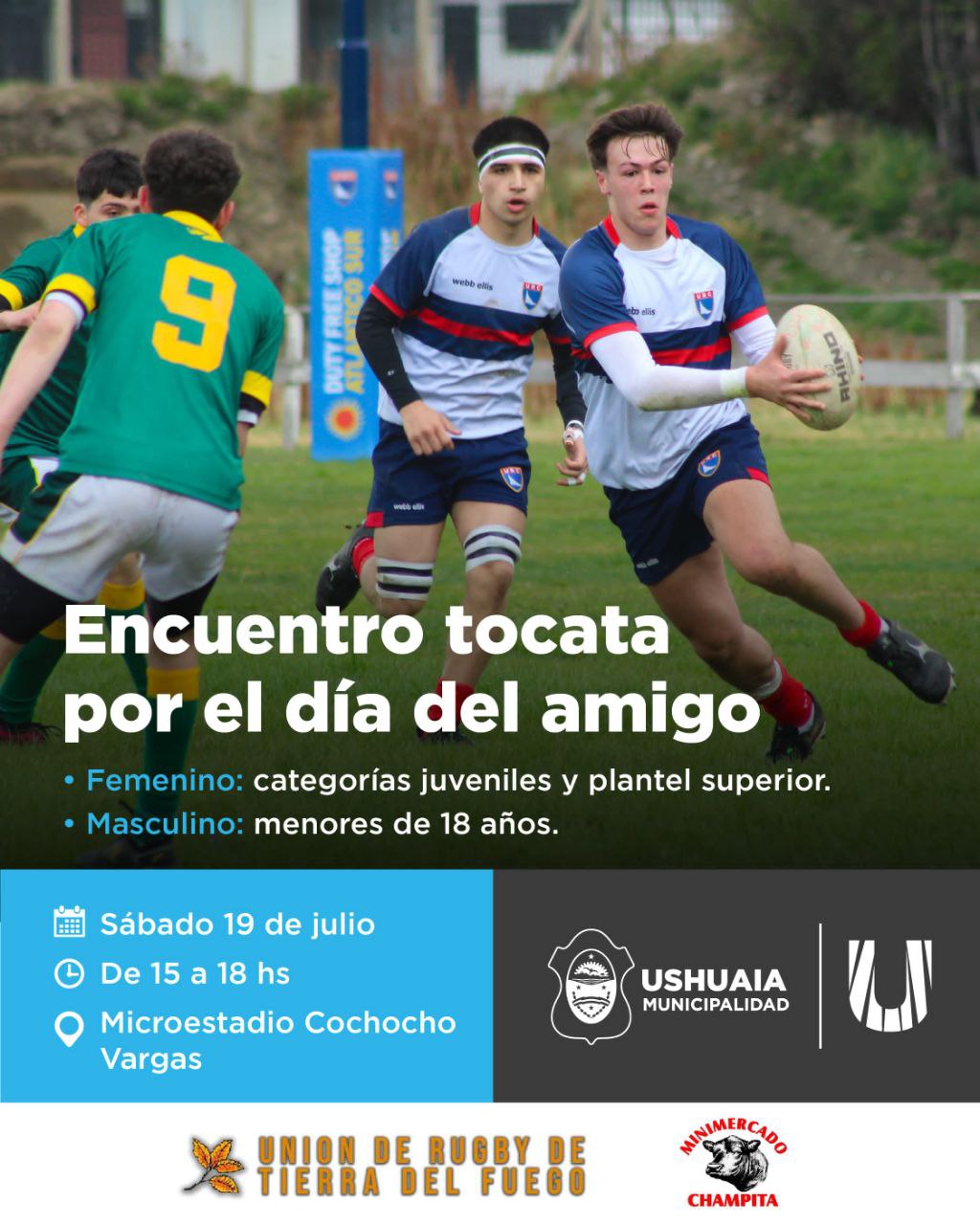 ENCUENTRO DE RUGBY “TOCATA” POR EL DÍA DEL AMIGO EN EL MICROESTADIO COCHOCHO VARGAS