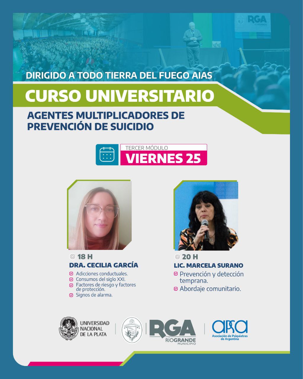 COMIENZA EL 3° MÓDULO DEL CURSO UNIVERSITARIO DE PREVENCIÓN DEL SUICIDIO
