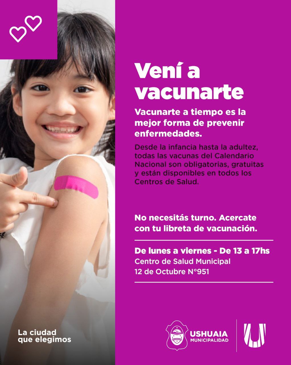 EL CENTRO DE SALUD MUNICIPAL  PROMUEVE LA VACUNACIÓN COMO HERRAMIENTA CLAVE DE PREVENCIÓN