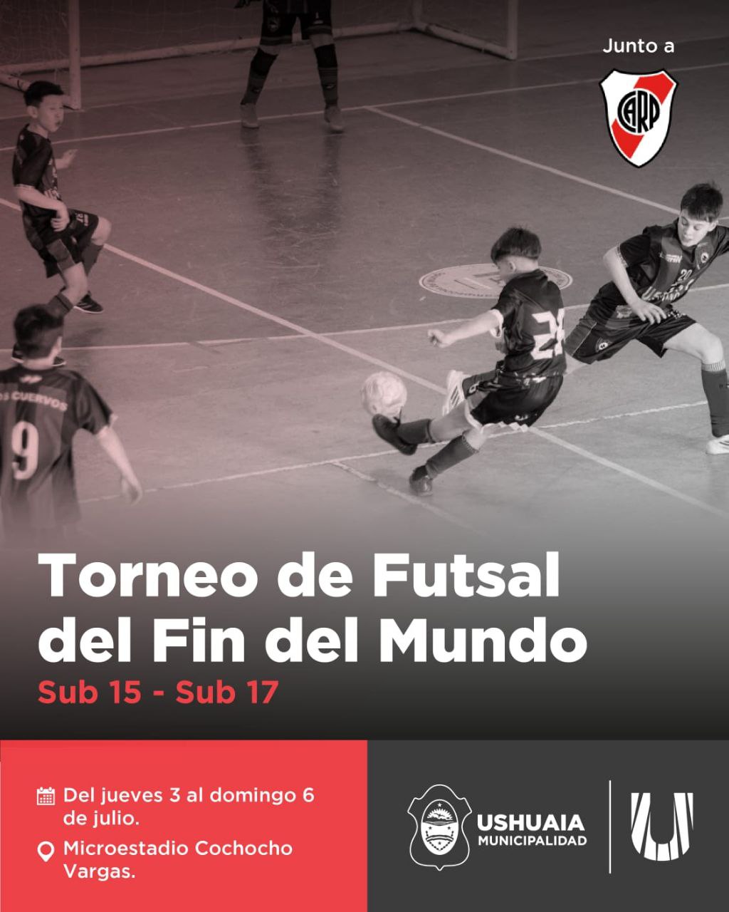 LA MUNICIPALIDAD DE USHUAIA INVITA AL TORNEO DE FUTSAL DEL FIN DEL MUNDO