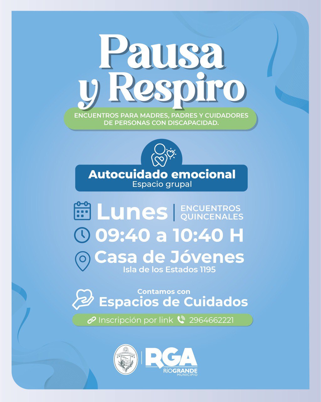 CONTINÚAN LAS ACTIVIDADES DE “PAUSA Y RESPIRO” PARA LAS FAMILIAS CUIDADORAS DE PERSONAS CON DISCAPACIDAD