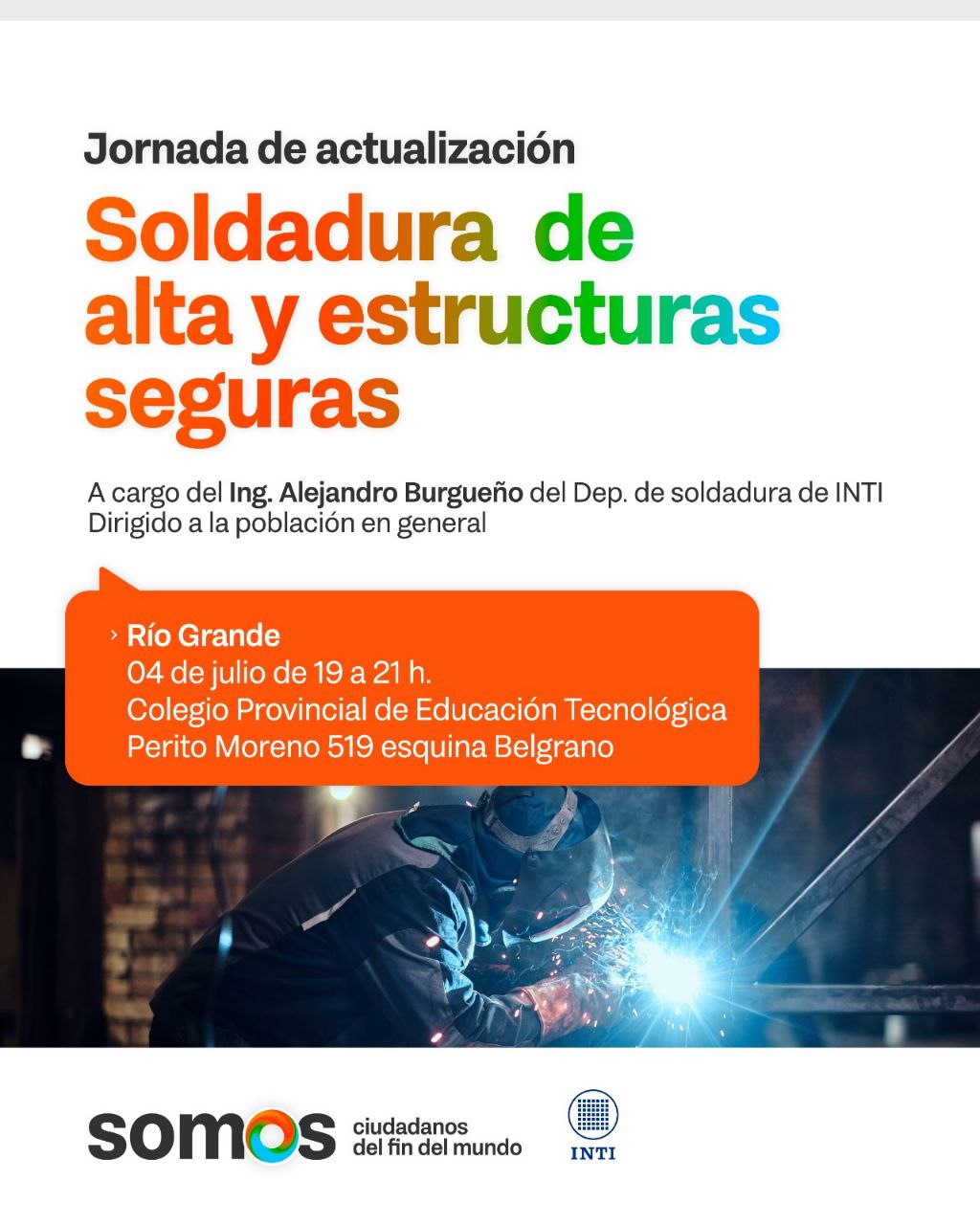 EL MINISTERIO DE TRABAJO Y EMPLEO JUNTO AL INTI REALIZARÁN UNA JORNADA DE ACTUALIZACIÓN EN SOLDADURA