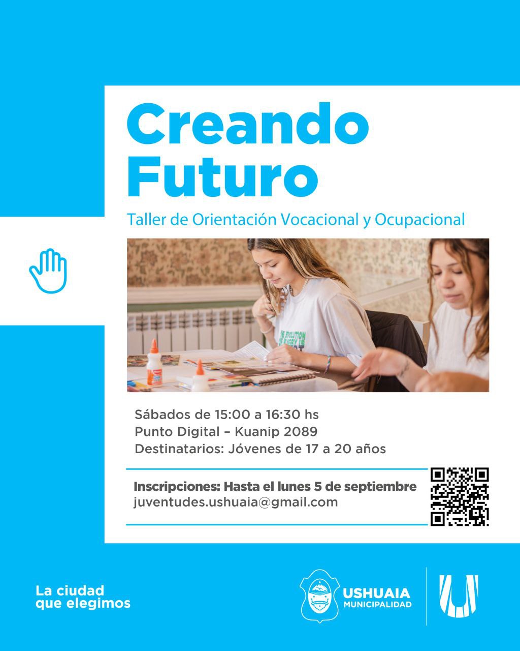 ABREN LAS INSCRIPCIONES AL TALLER DE ORIENTACIÓN VOCACIONAL Y OCUPACIONAL “CREANDO FUTURO” 2025