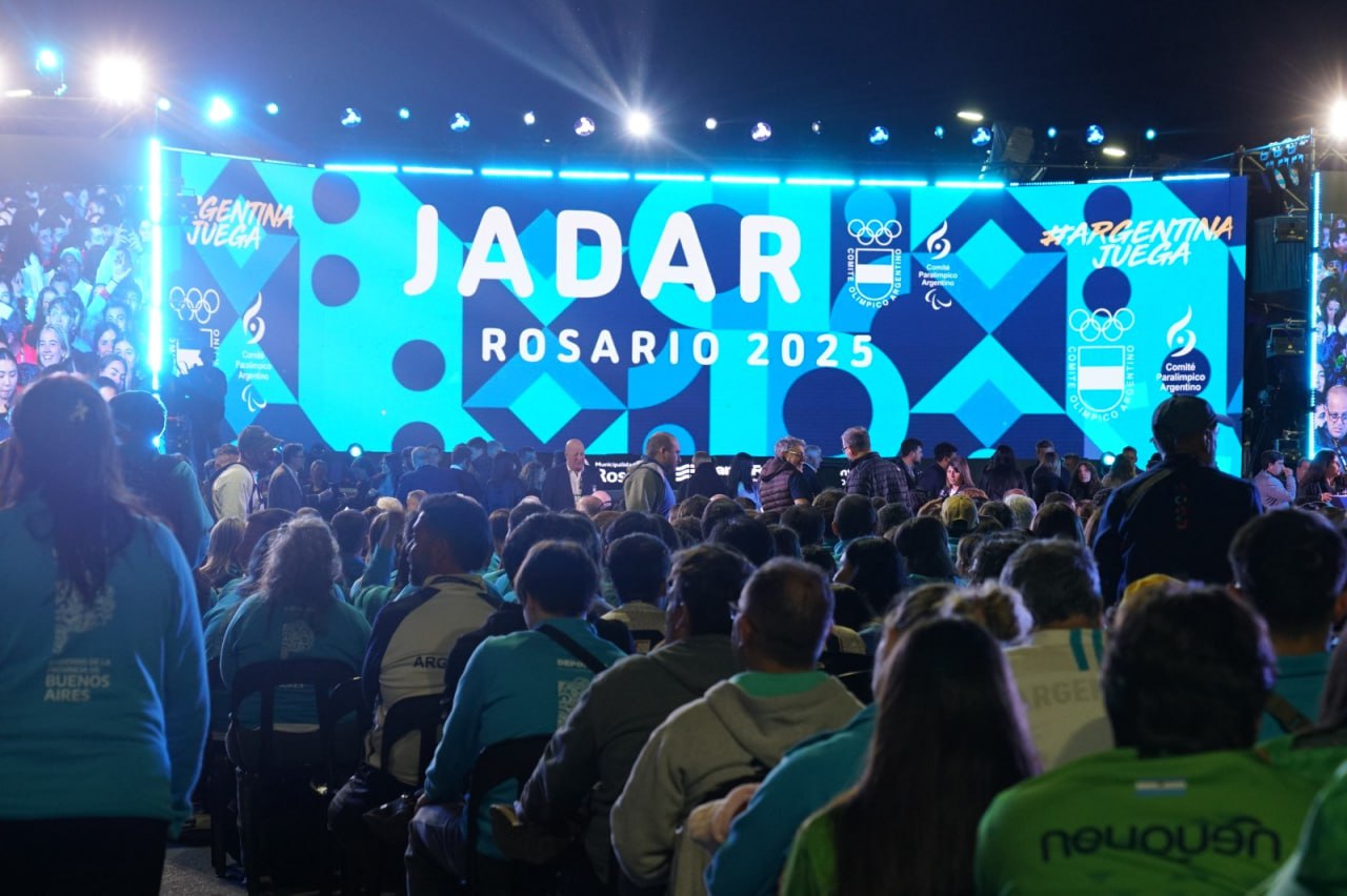 CON PRESENCIA FUEGUINA SE REALIZÓ EN ROSARIO EL ACTO INAUGURAL DE LOS JUEGOS ARGENTINOS DE ALTO RENDIMIENTO