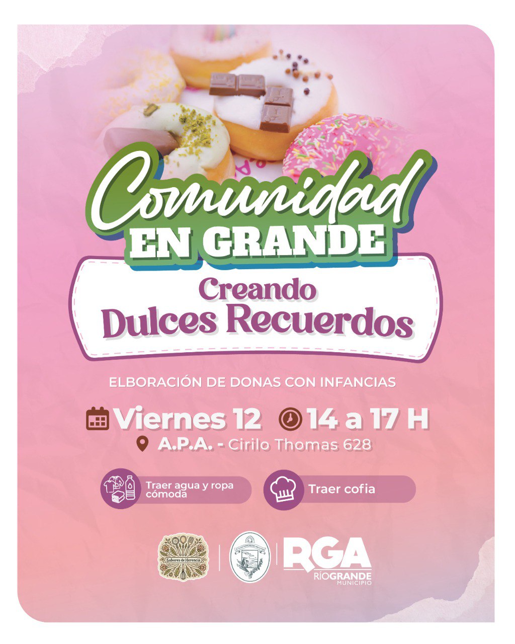 COMUNIDAD EN GRANDE: “CREANDO DULCES RECUERDOS” CON LAS INFANCIAS