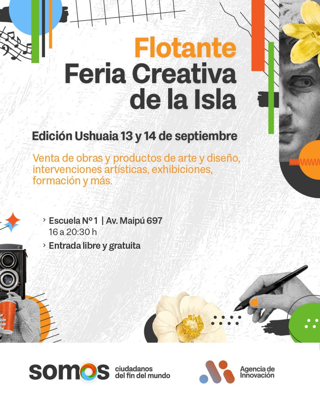 ESTE FIN DE SEMANA LLEGA LA SÉPTIMA EDICIÓN DE FLOTANTE, LA FERIA CREATIVA DE LA ISLA, EN USHUAIA