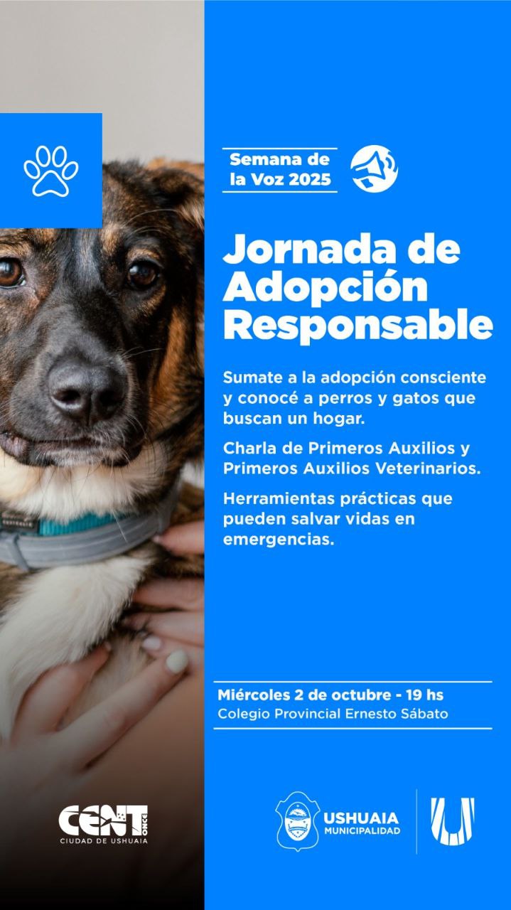 HABRÁ UNA JORNADA DE ADOPCIÓN RESPONSABLE EN LA “SEMANA DE LA VOZ” DEL CENT N° 11