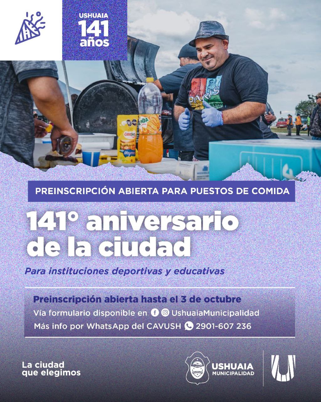DESFILE DEL 12 DE OCTUBRE: SE ABRIÓ LA PREINSCRIPCIÓN PARA INSTALAR PUESTOS DE COMIDA