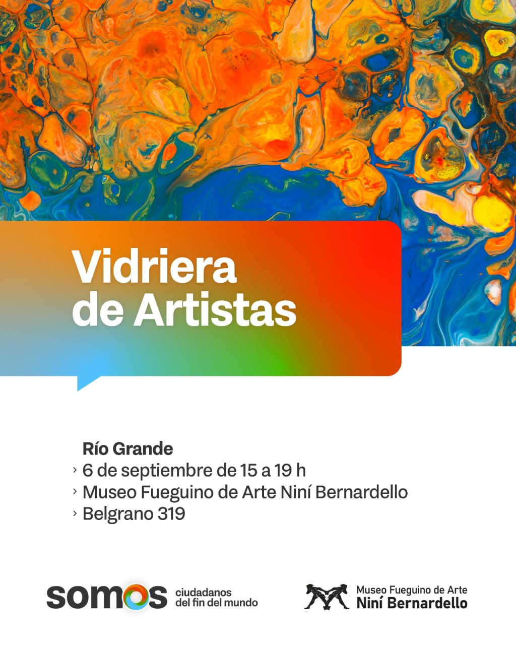 ESTE FIN DE SEMANA SE LLEVARÁ A CABO ‘VIDRIERA DE ARTISTAS’ EN EL MUSEO FUEGUINO DE ARTE