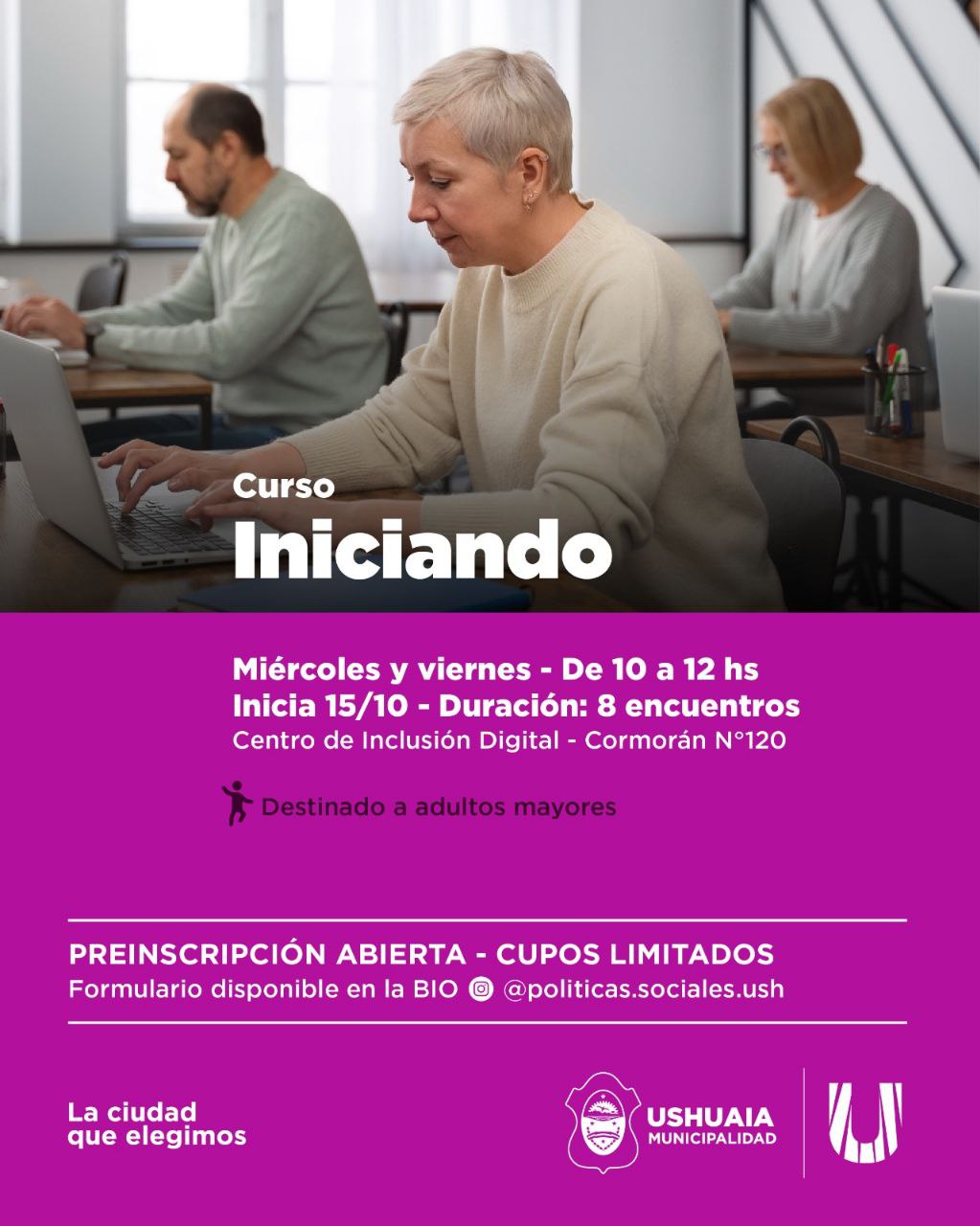 LA MUNICIPALIDAD OFRECERÁ UN CURSO PARA VECINOS  MAYORES SOBRE EL USO DEL CELULAR Y LAS REDES SOCIALES