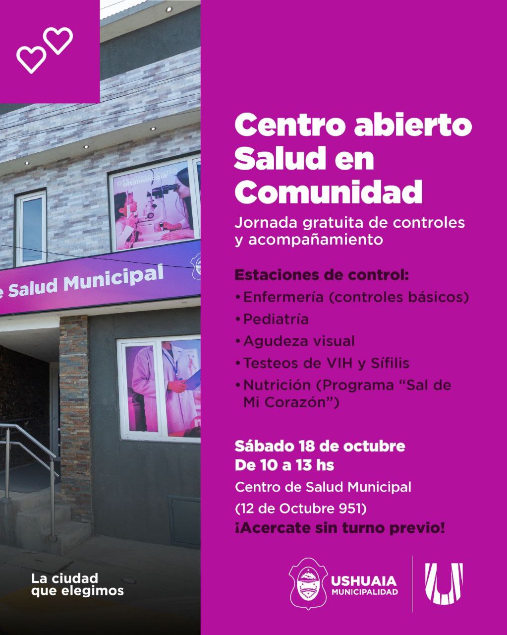 EL CENTRO DE SALUD MUNICIPAL REALIZARÁ EL SÁBADO UNA NUEVA JORNADA DE ATENCIÓN POR ORDEN DE LLEGADA
