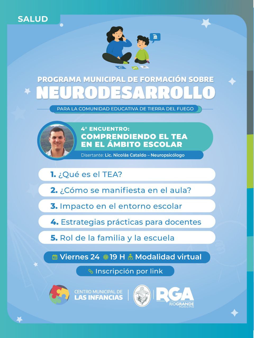 FINALIZA EL PROGRAMA MUNICIPAL DE FORMACIÓN SOBRE NEURODESARROLLO PARA LA COMUNIDAD EDUCATIVA