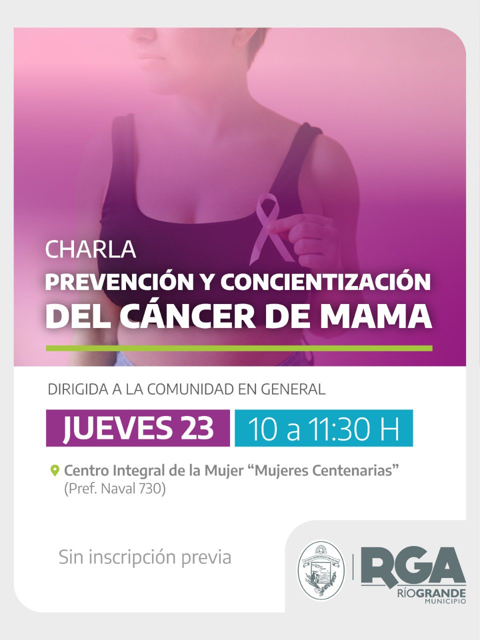 JORNADA DE PREVENCIÓN Y CONCIENTIZACIÓN DEL CÁNCER DE MAMA