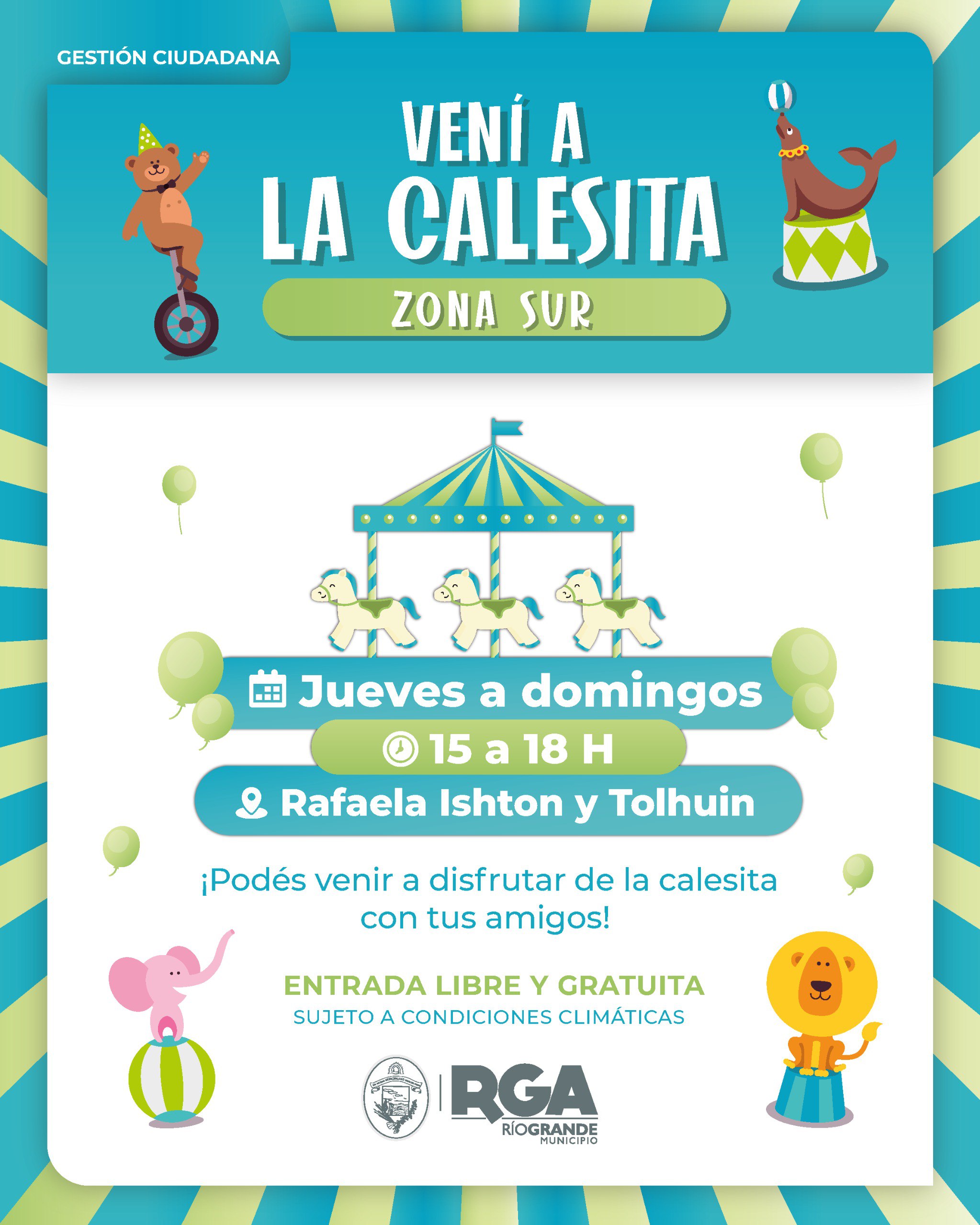 VUELVE A GIRAR LA CALESITA DE ZONA SUR