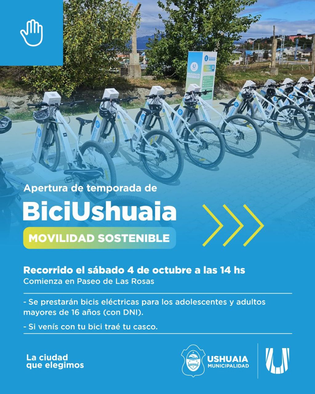 EL IMD INVITA A LOS VECINOS A PARTICIPAR DEL LANZAMIENTO DE LA SEGUNDA TEMPORADA DE BICIUSHUAIA