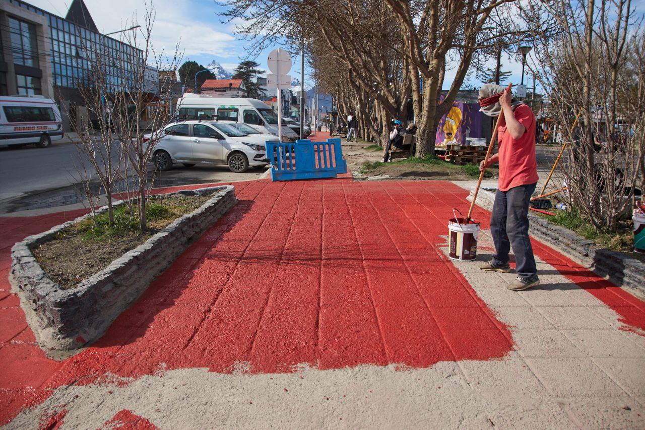 EL MUNICIPIO DE USHUAIA AVANZA CON LA PUESTA EN VALOR DEL CASCO CÉNTRICO