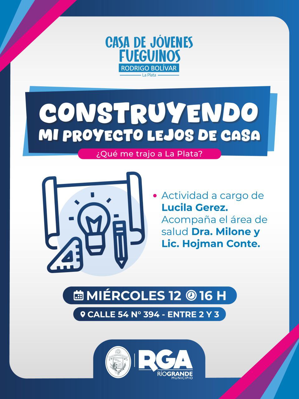 SE LLEVARÁ ADELANTE EL CONVERSATORIO “CONSTRUYENDO MI PROYECTO LEJOS DE CASA: ¿QUÉ ME TRAJO A LA PLATA?”