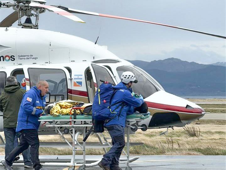 RESCATE AÉREO SALVÓ LA VIDA DE UN TURISTA ISRAELÍ EN LAGUNA ESMERALDA