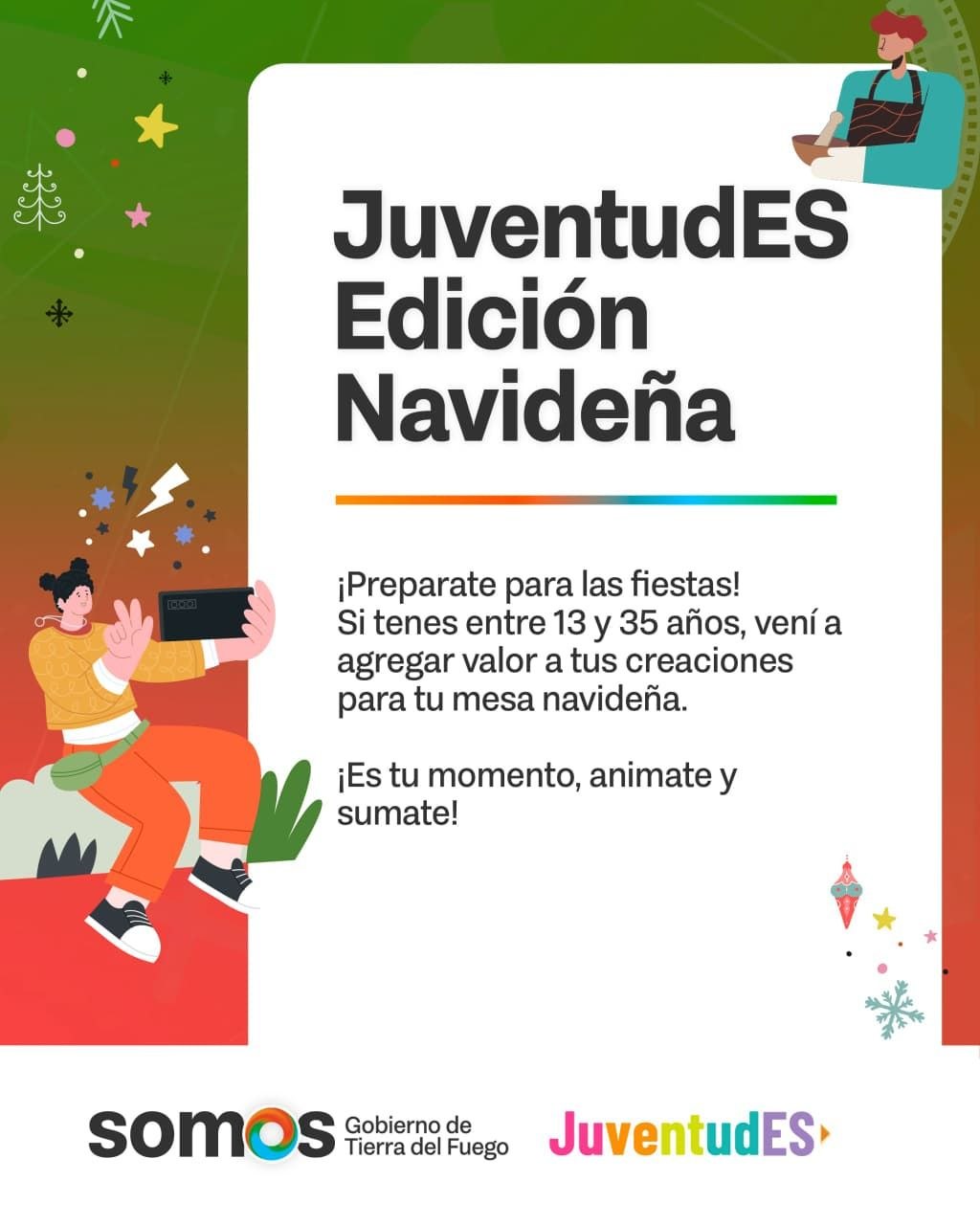 LAS JUVENTUDES FUEGUINAS SE SUMAN A LA EDICIÓN NAVIDEÑA CON NUEVOS SEMINARIOS EN TODA LA PROVINCIA