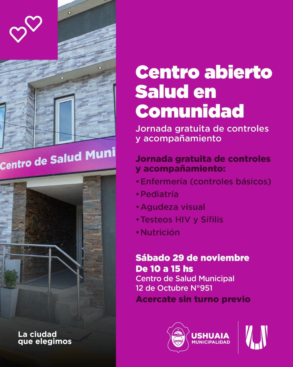 EL CENTRO DE SALUD MUNICIPAL REALIZA UNA NUEVA JORNADA LIBRE, GRATUITA Y SIN TURNOS PREVIOS