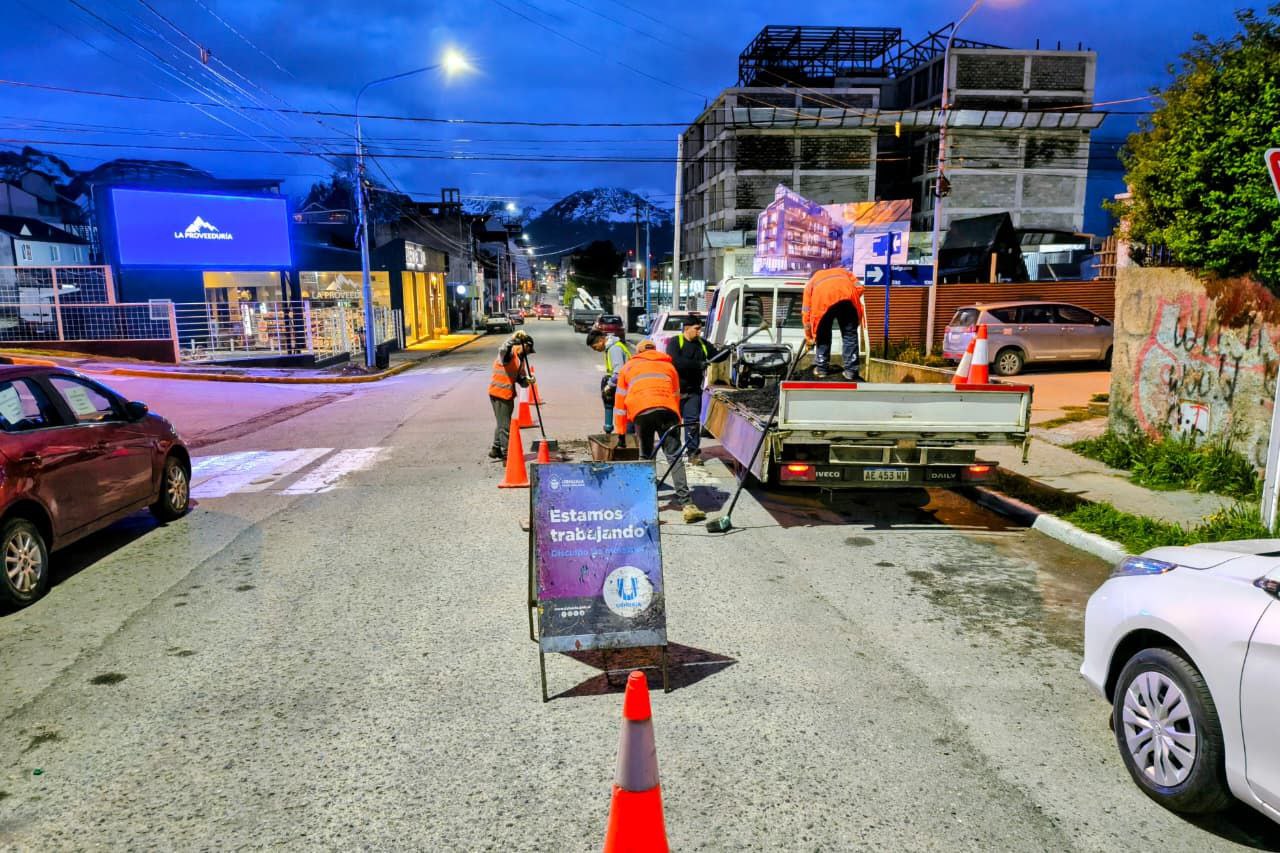 EL MUNICIPIO DE USHUAIA INTENSIFICA EL PROGRAMA DE RECUPERACIÓN VIAL Y LA PUESTA EN VALOR DEL ESPACIO PÚBLICO