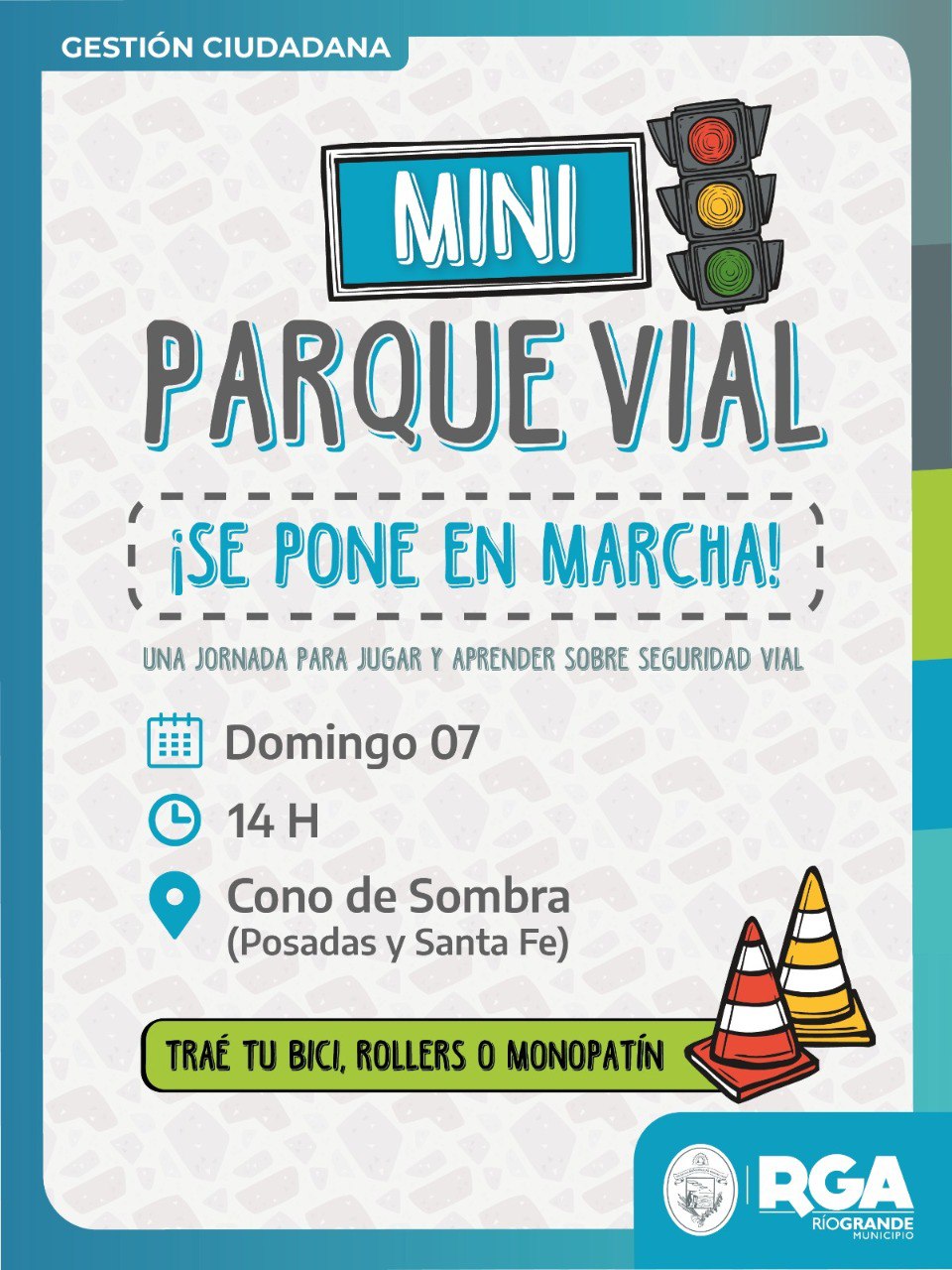 EL MUNICIPIO INVITA A DISFRUTAR DEL MINI PARQUE VIAL