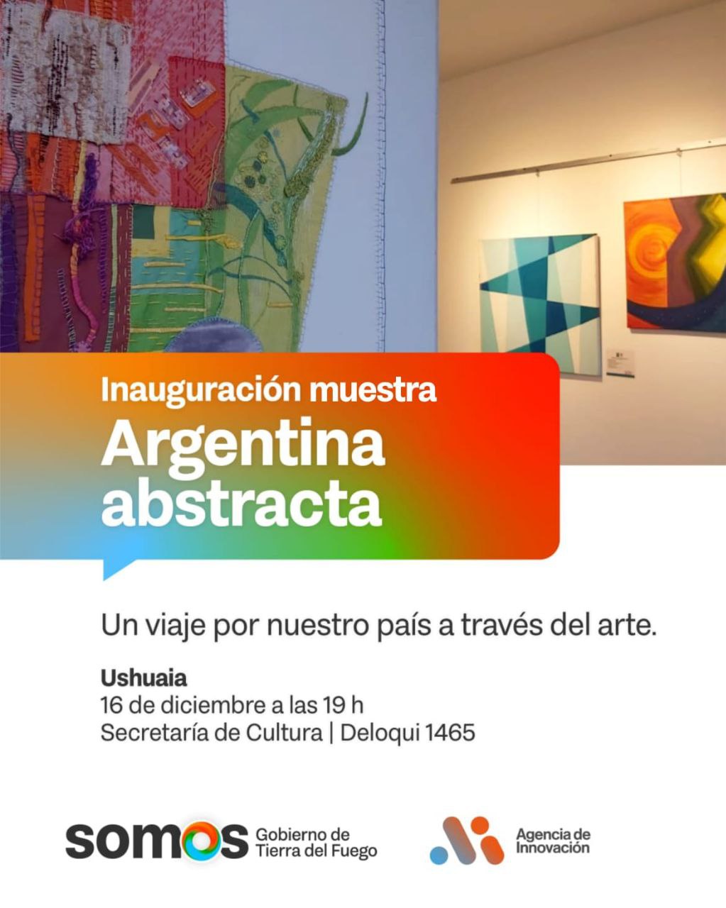 SE INAUGURARÁ LA MUESTRA “ARGENTINA ABSTRACTA” EN USHUAIA